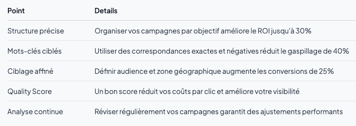 L'essentiel à retenir pour les entreprises qui vendent en B2B et qui souhaitent générer des leads sur Google ads.